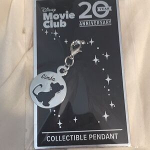 Disney movie club 20th anniversary  simba pendant